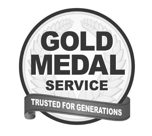 Trademark Logo GOLD MEDAL SERVICE TRUSTED FOR GENERATIONS