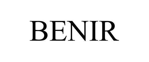 Trademark Logo BENIR