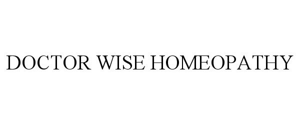  DOCTOR WISE HOMEOPATHY