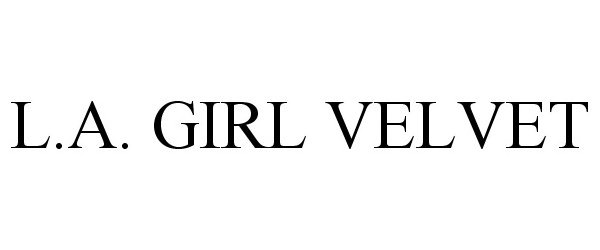  L.A. GIRL VELVET