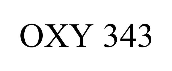 Trademark Logo OXY 343