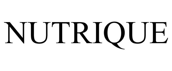 Trademark Logo NUTRIQUE