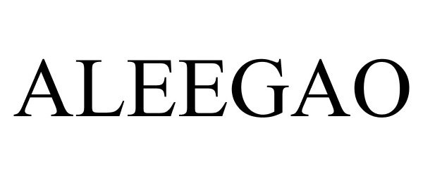 Trademark Logo ALEEGAO