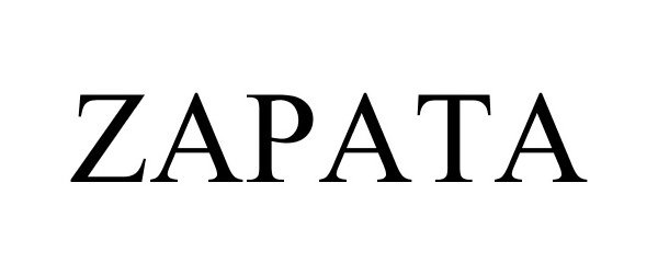 Trademark Logo ZAPATA