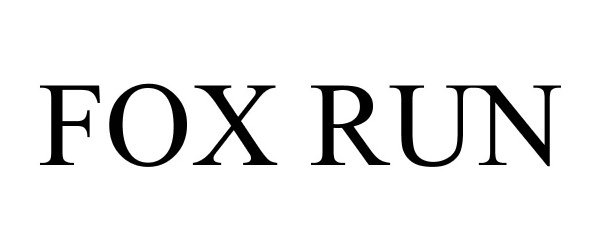 Trademark Logo FOX RUN