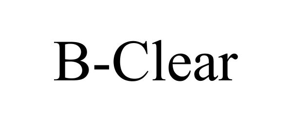 Trademark Logo B-CLEAR