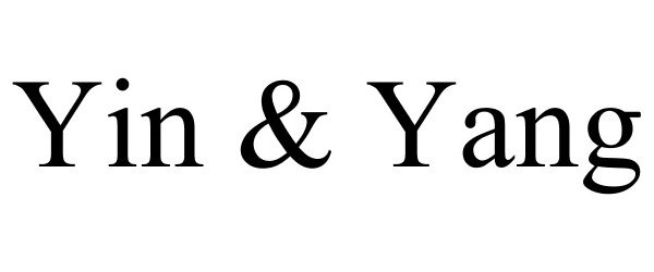 Trademark Logo YIN & YANG