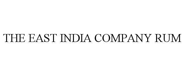  THE EAST INDIA COMPANY RUM