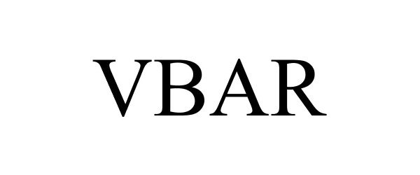Trademark Logo VBAR