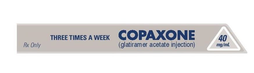  COPAXONE 40MG/ML (GLATIRAMER ACETATE INJECTION) THREE TIMES A WEEK RX ONLY