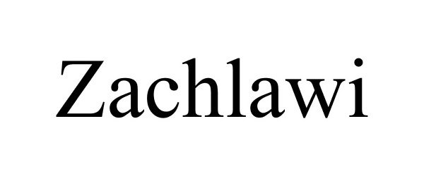 Trademark Logo ZACHLAWI