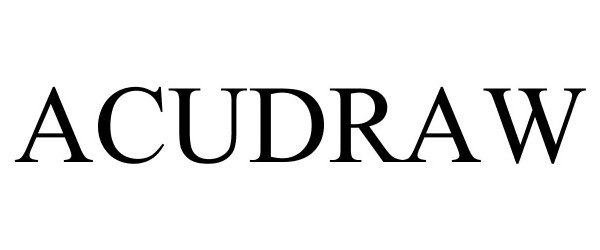 Trademark Logo ACUDRAW