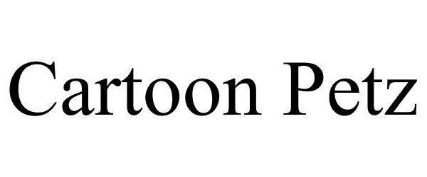 Trademark Logo CARTOON PETZ