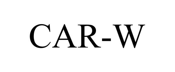 Trademark Logo CAR-W