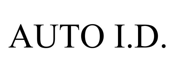 Trademark Logo AUTO I.D.