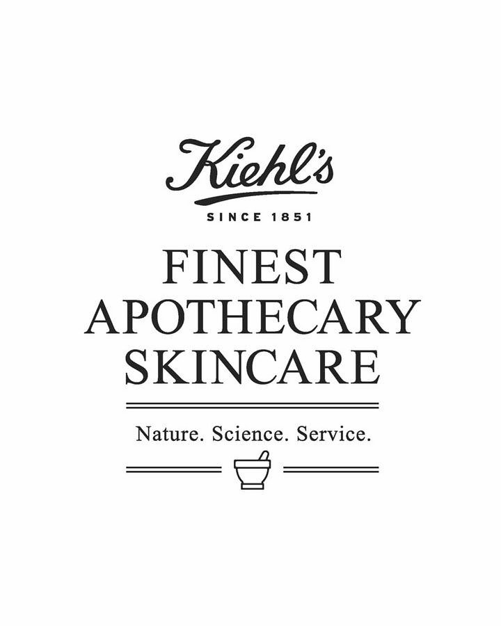  KIEHL'S SINCE 1851 FINEST APOTHECARY SKINCARE NATURE. SCIENCE. SERVICE.