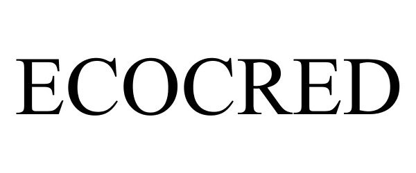 Trademark Logo ECOCRED