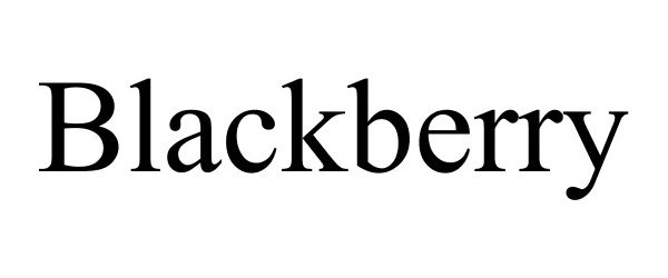 Trademark Logo BLACKBERRY