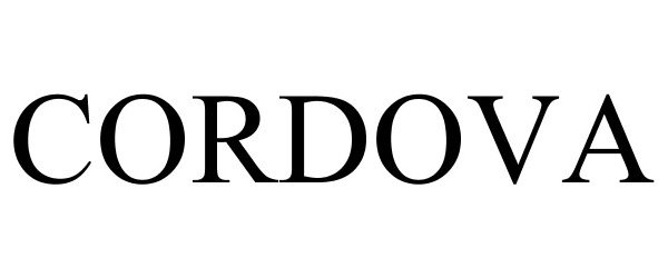 Trademark Logo CORDOVA