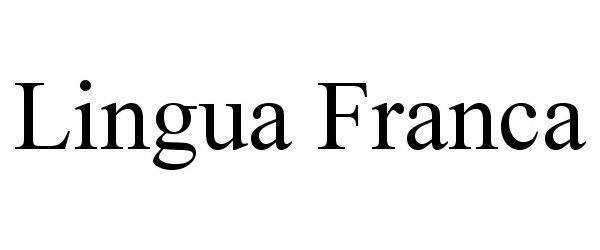 Trademark Logo LINGUA FRANCA