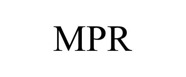 Trademark Logo MPR