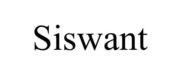Trademark Logo SISWANT