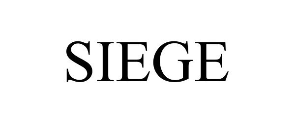 Trademark Logo SIEGE