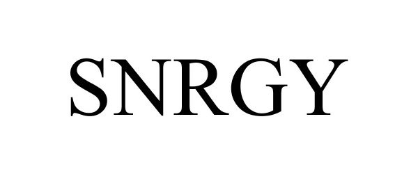 Trademark Logo SNRGY