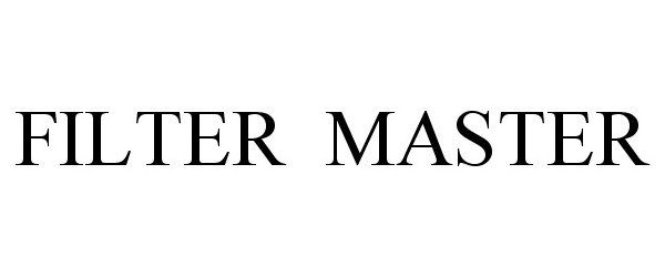 Trademark Logo FILTER MASTER