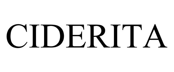 Trademark Logo CIDERITA