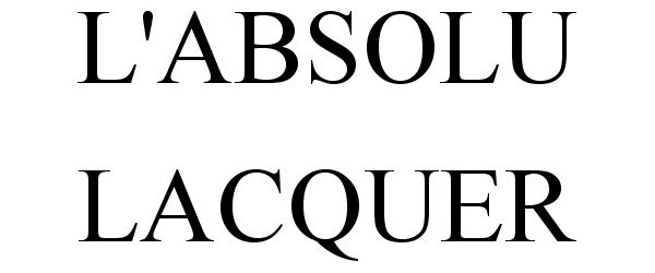  L'ABSOLU LACQUER
