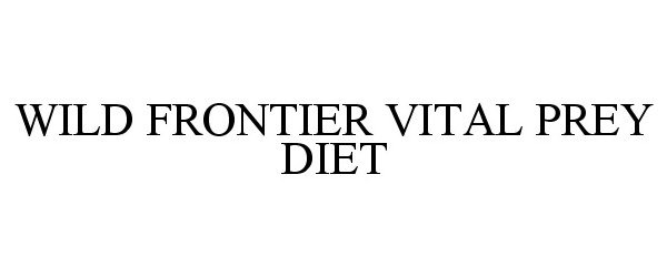  WILD FRONTIER VITAL PREY DIET