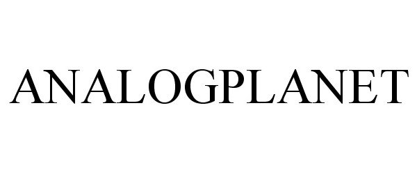 Trademark Logo ANALOGPLANET