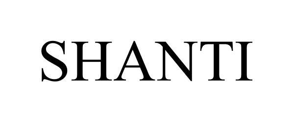 Trademark Logo SHANTI