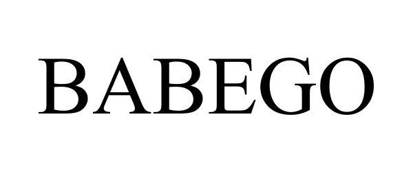 Trademark Logo BABEGO