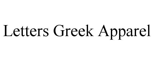  LETTERS GREEK APPAREL