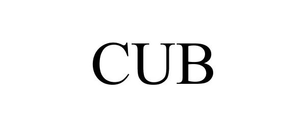 Trademark Logo CUB