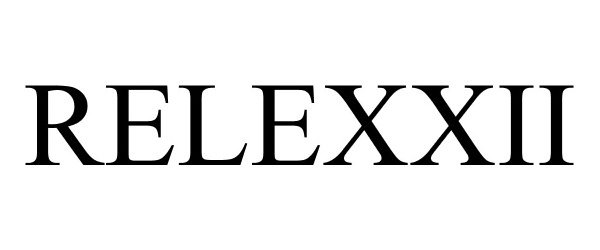 Trademark Logo RELEXXII