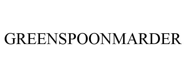 Trademark Logo GREENSPOONMARDER