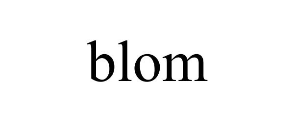 Trademark Logo BLOM
