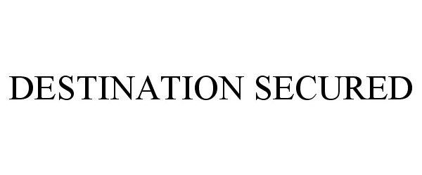 Trademark Logo DESTINATION SECURED