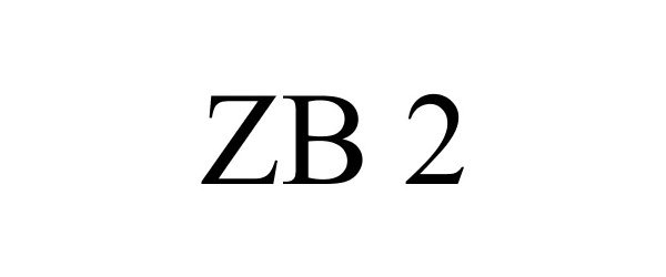 Trademark Logo ZB 2