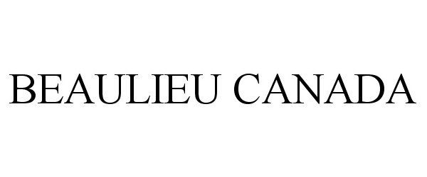 Trademark Logo BEAULIEU CANADA