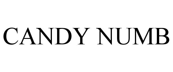 Trademark Logo CANDY NUMB