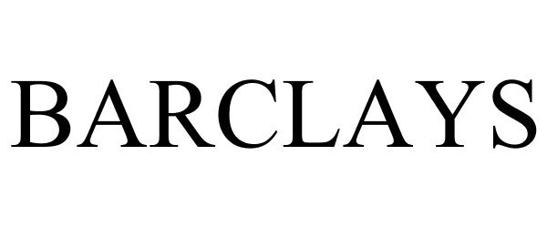 Trademark Logo BARCLAYS