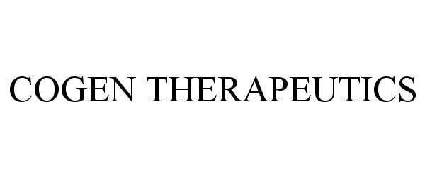 Trademark Logo COGEN THERAPEUTICS