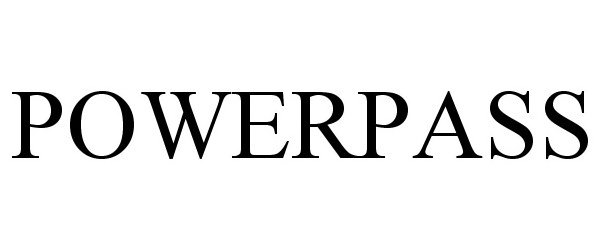 Trademark Logo POWERPASS
