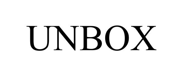 Trademark Logo UNBOX