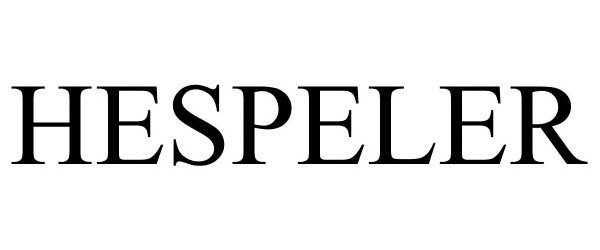 Trademark Logo HESPELER