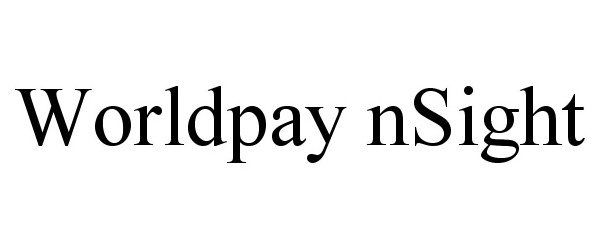 Trademark Logo WORLDPAY NSIGHT